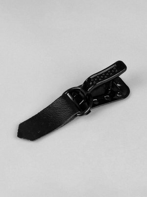 Крючки пришивные, металлические, для верхней одежды, 5x1.5 см, 6 шт., чёрные