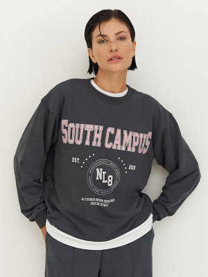 Свитшот свободного силуэта SOUTH CAMPUS