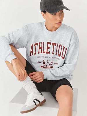 Свитшот ATHL?TIQUE свободного силуэта