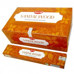 HEM масала 15 гр. Благовония Sandalwood блок 12 шт.
