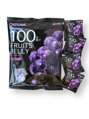 Желе “Oizumi” 100% порционное Конняку со вкусом винограда 9шт, пак 144г,