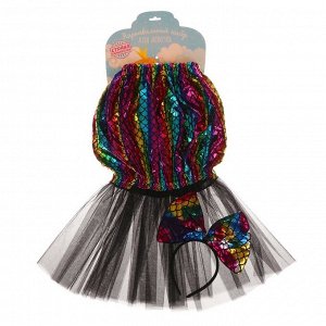 Карнавальный набор «Русалочка», ободок, юбка, 3-5 лет