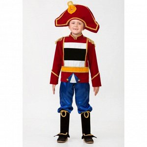 Карнавальный костюм "Щелкунчик ", брюки, жакет, шляпа, р.56, рост 110 см  446-110-56