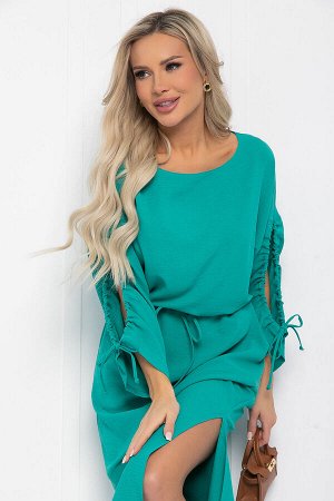 Платье Здравствуй лето (зеленое) П12637-8