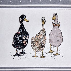 Скатерть FAMILY FARM 160x220 см, 100% хлопок, графит, твил с пропиткой, 1 шт.