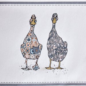 Скатерть FAMILY FARM 160x220 см, 100% хлопок, графит, твил с пропиткой, 1 шт.
