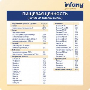 Infany 1 Сухая молочная смесь для детей с рождения до 6 месяцев 700г