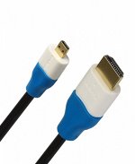 Кабель Smartbuy HDMI to micro HDMI ver. 1.4b A-M/D-M, 1,8 m (gold-plated) (K-318-120)