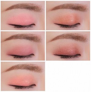 3CE Stylenanda Палетка теней для век розового и персикового цветов Stylenanda Multi Eye Color Palette Beach Muse, 8,2 гр