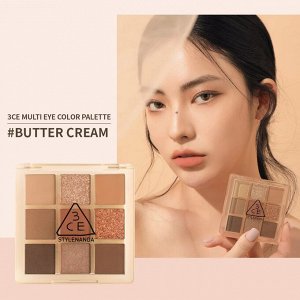 3CE Stylenanda Палетка теней для глаз коричневых оттенков Stylenanda Multi Eye Color Palette Butter Cream, 8,5 гр