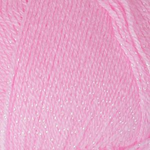 Пряжа "Sal simli" 95% акрил, 5% металлик 460м/100гр (191 розовый )