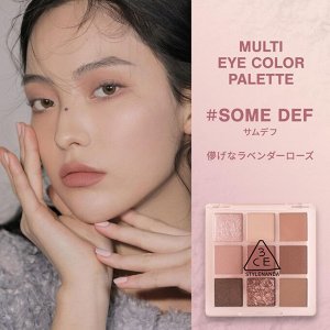 3CE Stylenanda Палетка теней для глаз с оттенком лаванды для прохладного тона кожи Stylenanda Multi Eye Color Palette Some Def, 8,2 гр