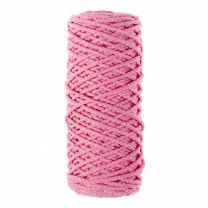 Шнур для вязания с сердечником 100% полиэфир, ширина 5 мм 100м/550гр (90 розовый)