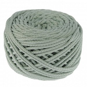 Шнур для вязания с сердечником 100% полиэфир, ширина 5 мм 100м/550гр (21 серо-зеленый)