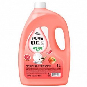 Средство "PURE GRAPEFRUIT" для мытья посуды «Грейпфрут» (с пищевой содой) 3 л