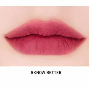 3CE Тинт для губ бархатный цвет бордовый Tint Lip Velvet Know Better, 4 гр