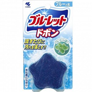 KOBAYASHI Таблетка &quot;Bluelet Dobon&quot; для бачка унитаза с эффектом окрашивания воды «Bluelet - мята» 60 г 72