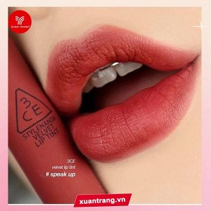 Тинт для губ бархатный сливово-бордовый оттенок, 4 гр /  3CE Tint Lip Velvet Speak Up