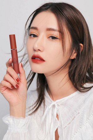 3CE Тинт для губ бархатный кирпично-красный оттенок Tint Lip Velvet Taupe, 4 гр