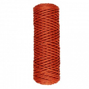 Шнур для вязания "Классик" без сердечника 100% полиэфир ширина 4мм 100м (кирпичный)