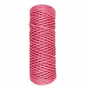 Шнур для вязания "Классик" без сердечника 100% полиэфир ширина 4мм 100м (розовый)