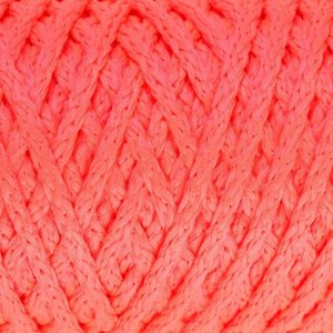 Шнур для вязания "Классик" без сердечника 100% полиэфир ширина 4мм 100м (роз.люмин.)