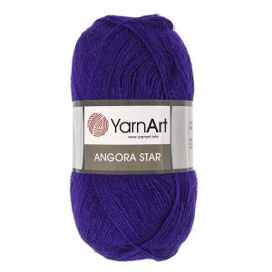 Пряжа "Angora Star" 20% шерсть 80% акрил 500м/100гр (556 фиолетовый)