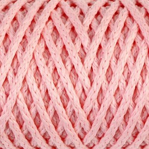 Шнур для вязания "Классик" без сердечника 100% полиэфир ширина 4мм 100м (св- розовый)