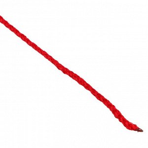Шнур для вязания "Классик" без сердечника 100% полиэфир ширина 4мм 100м (т.красный)