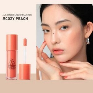 Румяна жидкие для лица 3,4 гр / 3CE Stylenanda Sheer Liquid Blusher Cozy Peach,
