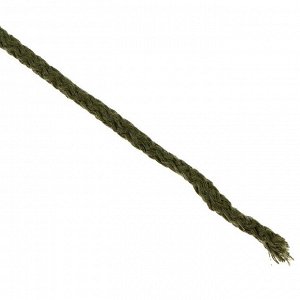Шнур для вязания "Пухлый" 100% хлопок ширина 5мм 100м (хаки)