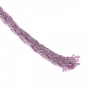 Шнур для вязания 100% хлопок, ширина 5 мм 100м/450гр (сиреневый)