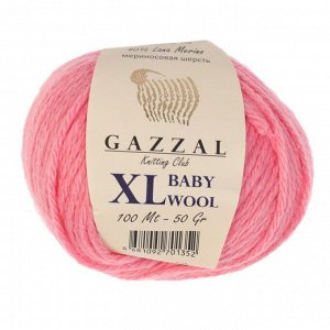 Пряжа "Baby Wool *L" 20% кашемир, 40% меринос. шерсть, 40% акрил 100м/50гр (828 розовый)