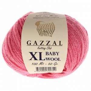 Пряжа "Baby Wool *L" 20% кашемир, 40% меринос. шерсть, 40% акрил 100м/50гр (831 розовый)