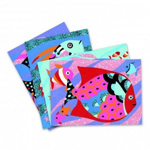 Картина песком «Радужные рыбки» 11 цветов песка