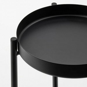 OLIVBLAD, Подставка для растений, внутренняя/наружная, черная, 35 см