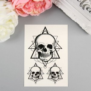 Татуировка на тело "Miami Tattoos Skull"