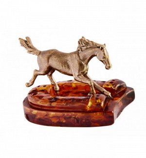 Янтарь фигурка 2-147 «Конь на подкове»