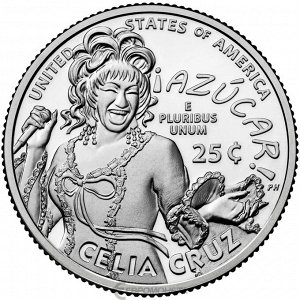 США 25 центов 2024 Селия Круз Крус - Американские Женщины, 14-я монета