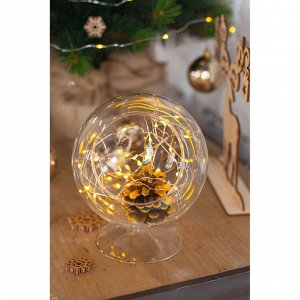 Флорариум «Натурель», сфера, d=8 см, 17x15 см, стекло, прозрачный