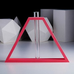 Рамка-ваза &quot;Пирамида&quot;, 28,5 х 18,5 см, розовый