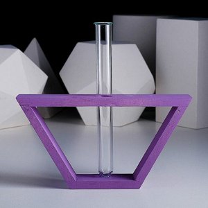 Рамка-ваза "Кораблик", 22 х 11,5 см, фиолетовый