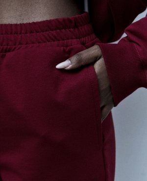 Комплект женский костюм двойка джемпер и брюки спортивные цвет Бордовый (125-2) НАШЕ