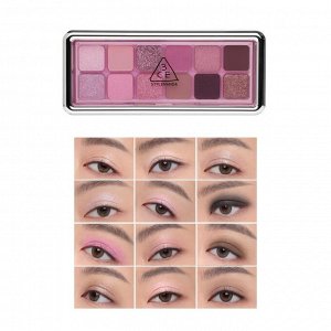 3CE Stylenanda Палетка теней для век 12 цветов Eyeshadow Palette New Take Creative Filte, 9,5 гр