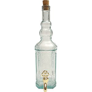 Прочее Банка-емкость с краном с пробкой «Бутылка»; стекло; 0.7л; H=30см Испания , шт