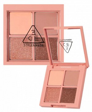 3CE Stylenanda Палетка теней для век 4 цвета Eye Color Palette Mini Multi Side By Side, 3,5 гр