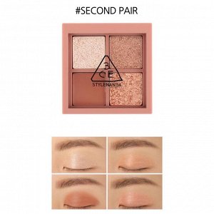 3CE Stylenanda Палетка теней для век 4 цвета Eye Color Palette Mini Multi Second Pair, 3,5 гр