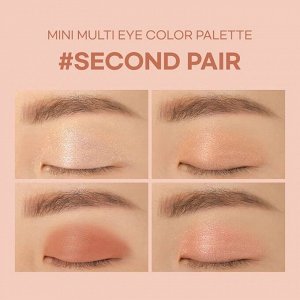 3CE Stylenanda Палетка теней для век 4 цвета Eye Color Palette Mini Multi Second Pair, 3,5 гр