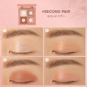 3CE Stylenanda Палетка теней для век 4 цвета Eye Color Palette Mini Multi Second Pair, 3,5 гр