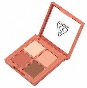 3CE Stylenanda Палетка теней для век 4 цвета Eye Color Palette Mini Multi Rose Latte, 3,5 гр